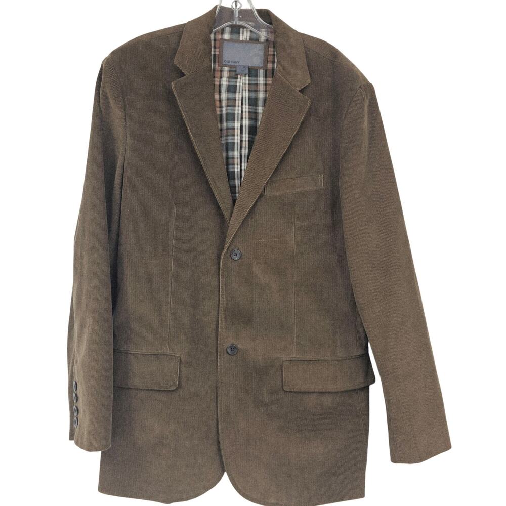 Old Navy Brown Corduroy Sports Coat Blazer Jacket XL Academia Professor Heritage